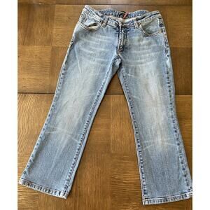 Bebe Size 28 Short Womens Adult Pants Jeans Blue Denim‎ Casual Cotton